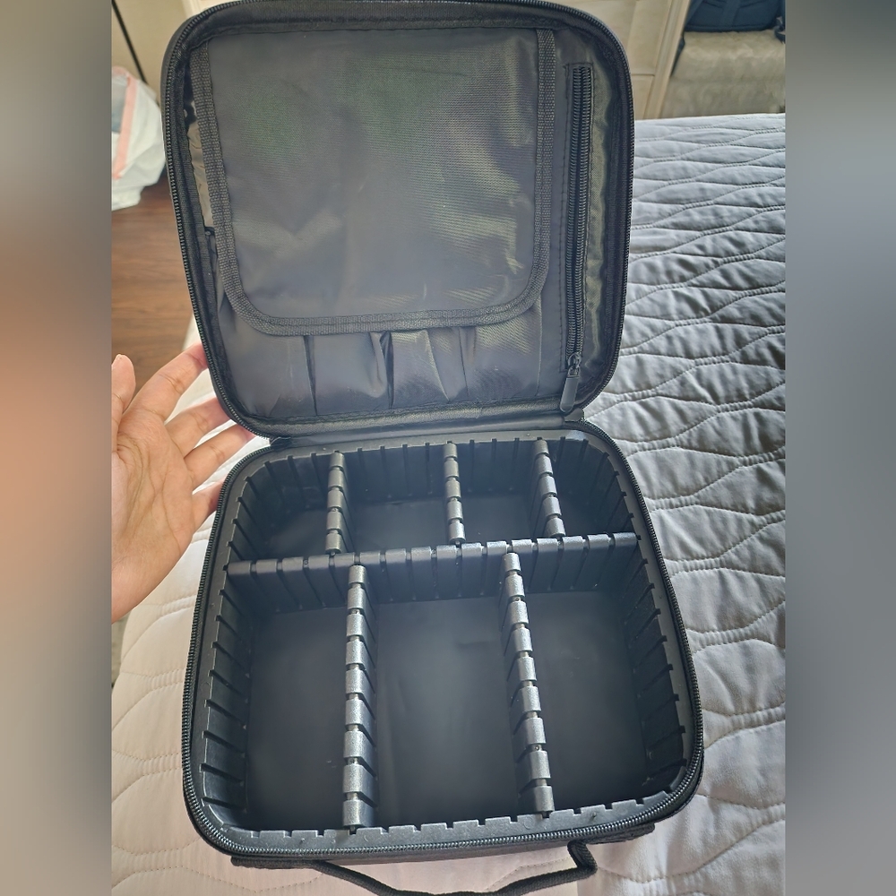 Black Travel Make Up Organizer Case
